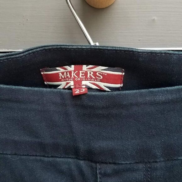 Makers Cotton Poly Elastic Waist Jean like pants - size 29 - Picture 3 of 4